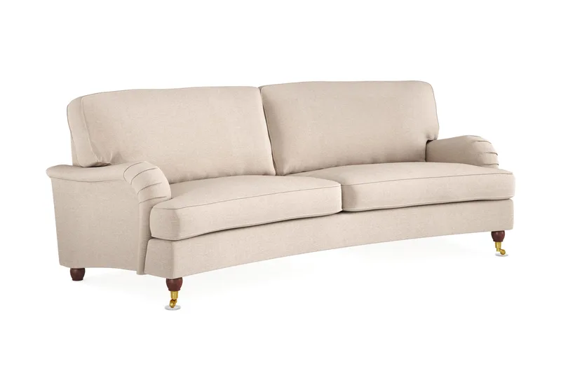 Howard Lyx 3-seters Svunget Stoffsofa - Beige - Møbler - Sofaer - Howard-sofaer
