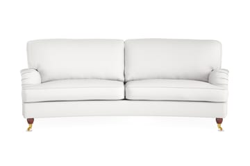 Howard Lyx 3-seters Svunget Stoffsofa - Hvit - Møbler - Sofaer - Howard-sofaer