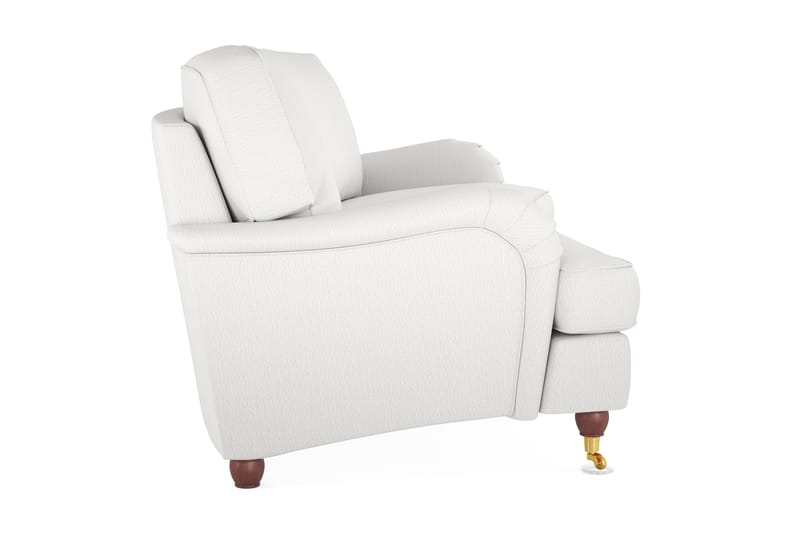 Howard Lyx 3-seters Svunget Stoffsofa - Hvit - Møbler - Sofaer - Howard-sofaer