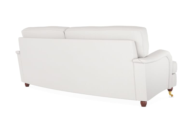Howard Lyx 3-seters Svunget Stoffsofa - Hvit - Møbler - Sofaer - Howard-sofaer