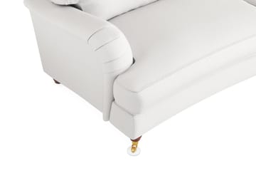 Howard Lyx 3-seters Svunget Stoffsofa - Hvit - Møbler - Sofaer - Howard-sofaer