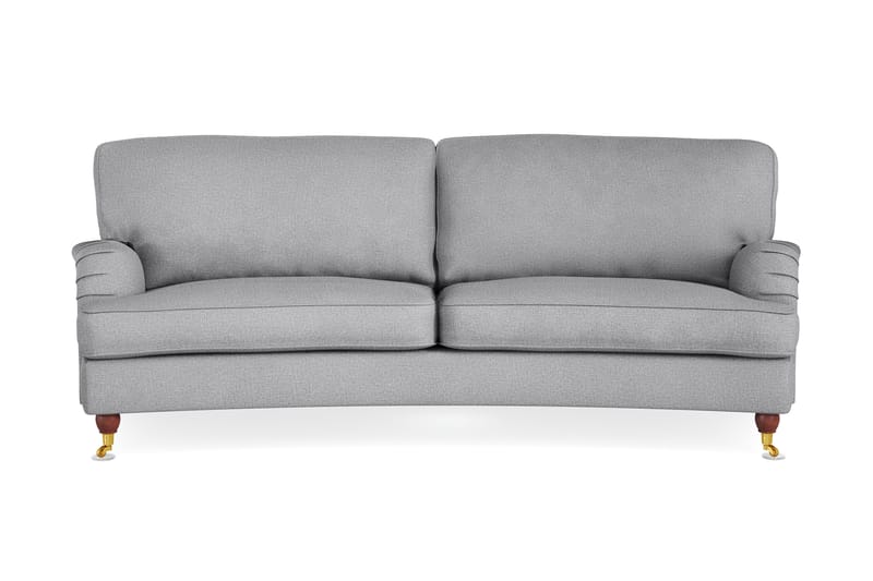 Howard Lyx 3-seters Svunget Stoffsofa - Lys grå - Møbler - Sofaer - Howard-sofaer