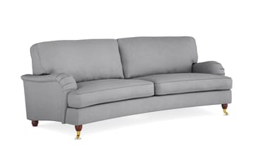 Howard Lyx 3-seters Svunget Stoffsofa - Lys grå - Møbler - Sofaer - Howard-sofaer