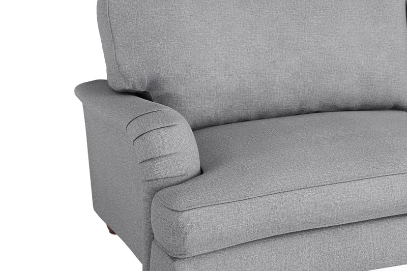 Howard Lyx 3-seters Svunget Stoffsofa - Lys grå - Møbler - Sofaer - Howard-sofaer