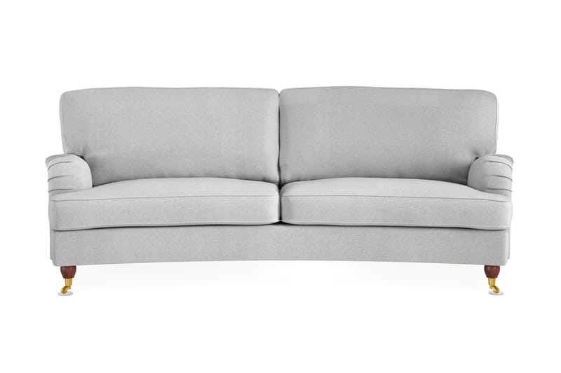 Howard Lyx 3-seters Svunget Stoffsofa - Lys grå - Møbler - Sofaer - Howard-sofaer
