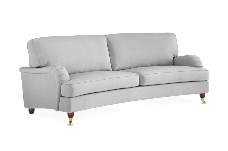 Howard Lyx 3-seters Svunget Stoffsofa - Lys grå - Møbler - Sofaer - Howard-sofaer