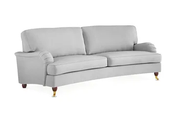 Howard Lyx 3-seters Svunget Stoffsofa - Lys grå - Møbler - Sofaer - Howard-sofaer