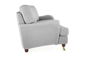 Howard Lyx 3-seters Svunget Stoffsofa - Lys grå - Møbler - Sofaer - Howard-sofaer