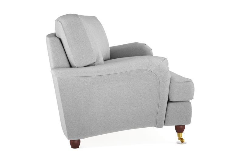 Howard Lyx 3-seters Svunget Stoffsofa - Lys grå - Møbler - Sofaer - Howard-sofaer