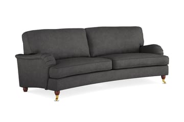 Howard Lyx 3-seters Svunget Stoffsofa - Mørk grå - Møbler - Sofaer - Howard-sofaer