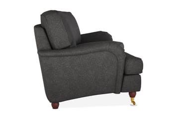 Howard Lyx 3-seters Svunget Stoffsofa - Mørk grå - Møbler - Sofaer - Howard-sofaer