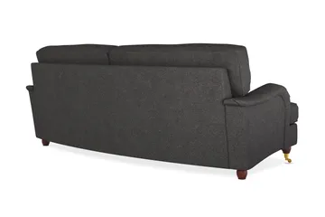 Howard Lyx 3-seters Svunget Stoffsofa - Mørk grå - Møbler - Sofaer - Howard-sofaer