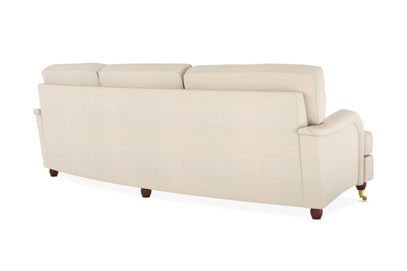 Howard Lyx 4-seters Bueformet Stoffsofa - Beige - Møbler - Sofaer - Howard-sofaer
