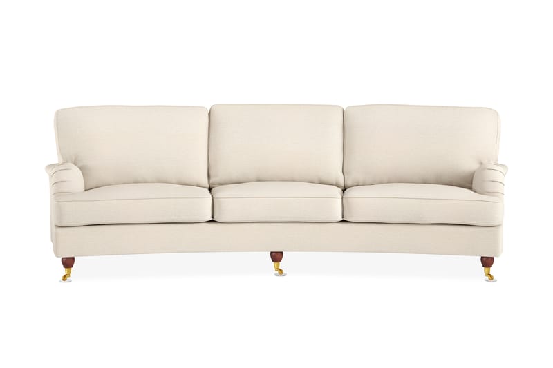 Howard Lyx 4-seters Bueformet Stoffsofa - Beige - Møbler - Sofaer - Howard-sofaer