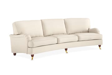 Howard Lyx 4-seters Bueformet Stoffsofa - Beige - Møbler - Sofaer - Howard-sofaer