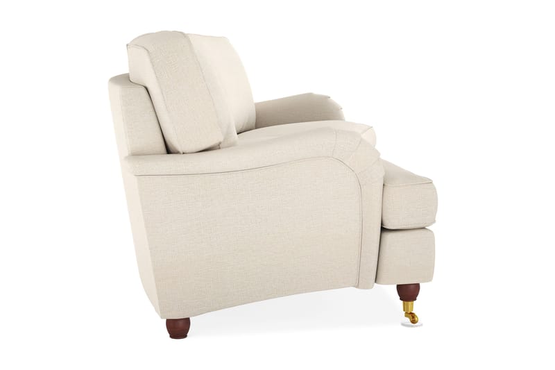 Howard Lyx 4-seters Bueformet Stoffsofa - Beige - Møbler - Sofaer - Howard-sofaer