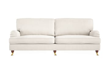 Howard Lyx 4-seters Fløyelssofa - Kremhvit - Møbler - Sofaer - Howard-sofaer