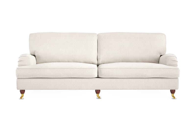 Howard Lyx 4-seters Fløyelssofa - Kremhvit - Møbler - Sofaer - Howard-sofaer