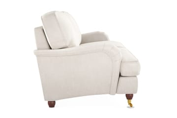 Howard Lyx 4-seters Fløyelssofa - Kremhvit - Møbler - Sofaer - Howard-sofaer