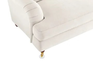 Howard Lyx 4-seters Fløyelssofa - Kremhvit - Møbler - Sofaer - Howard-sofaer