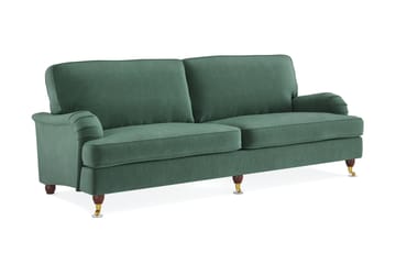 Howard Lyx 4-seters Fløyelssofa - Mørk grønn - Møbler - Sofaer - Howard-sofaer