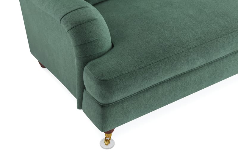 Howard Lyx 4-seters Fløyelssofa - Mørk grønn - Møbler - Sofaer - Howard-sofaer