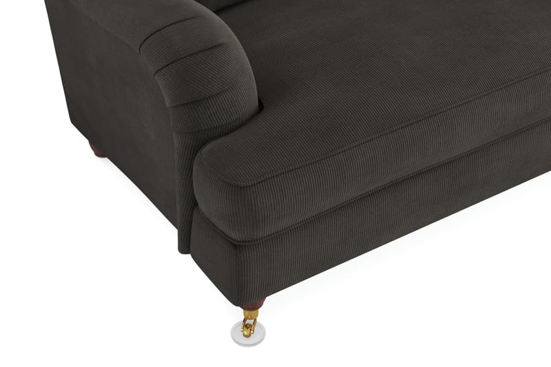 Howard Lyx 4-seters Manchestersofa - Mørk grå - Møbler - Sofaer - Howard-sofaer