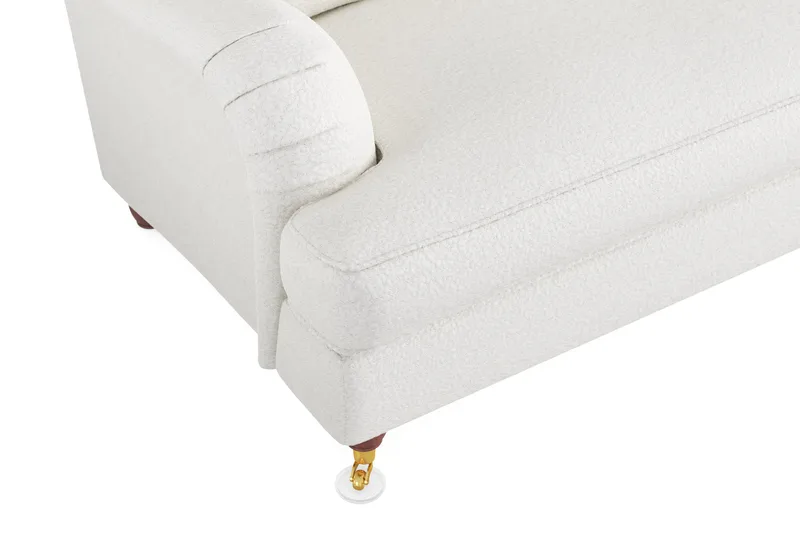 Howard Lyx 4-seters Sofa i Bouclé - Hvit - Møbler - Sofaer - Howard-sofaer
