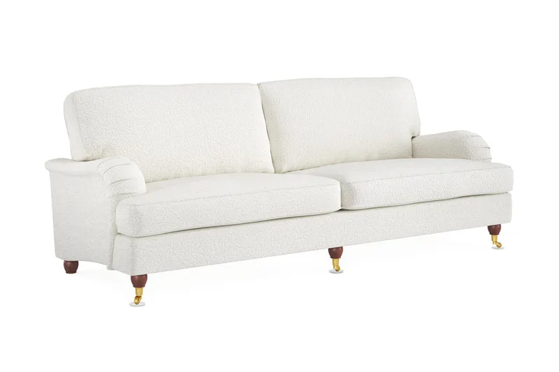 Howard Lyx 4-seters Sofa i Bouclé - Hvit - Møbler - Sofaer - Howard-sofaer