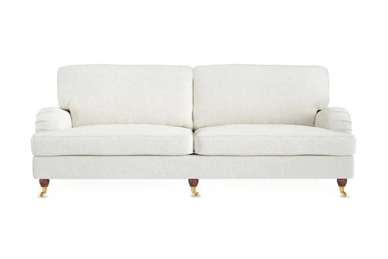Howard Lyx 4-seters Sofa i Bouclé, Hvit