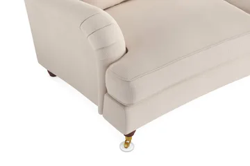 Howard Lyx 4-seters Svunget Manchestersofa - Beige - Møbler - Sofaer - Howard-sofaer