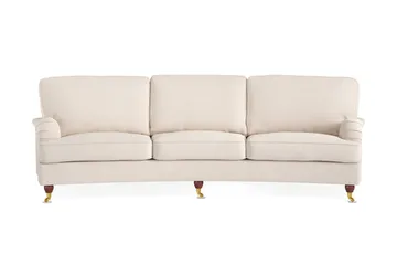 Howard Lyx 4-seters Svunget Manchestersofa - Beige - Møbler - Sofaer - Howard-sofaer