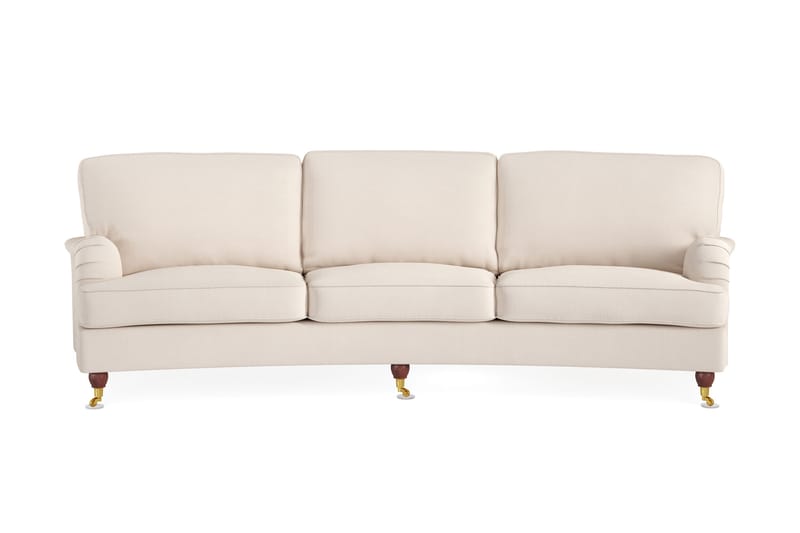 Howard Lyx 4-seters Svunget Manchestersofa, Beige