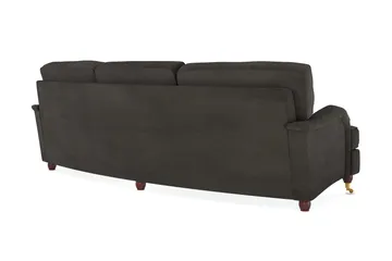 Howard Lyx 4-seters Svunget Manchestersofa - Mørk grå - Møbler - Sofaer - Howard-sofaer