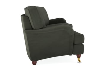 Howard Lyx 4-seters Svunget Manchestersofa - Mørk grønn - Møbler - Sofaer - Howard-sofaer