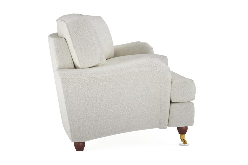Howard Lyx 4-seters Svunget Sofa i Bouclé - Hvit - Møbler - Sofaer - Howard-sofaer