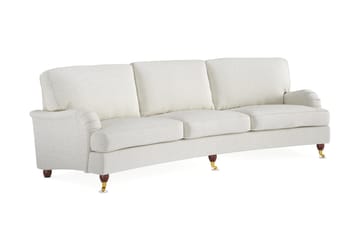 Howard Lyx 4-seters Svunget Sofa i Bouclé - Hvit - Møbler - Sofaer - Howard-sofaer