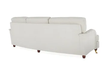 Howard Lyx 4-seters Svunget Sofa i Bouclé - Hvit - Møbler - Sofaer - Howard-sofaer