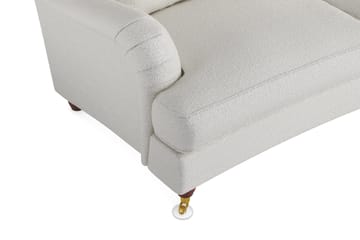 Howard Lyx 4-seters Svunget Sofa i Bouclé - Hvit - Møbler - Sofaer - Howard-sofaer