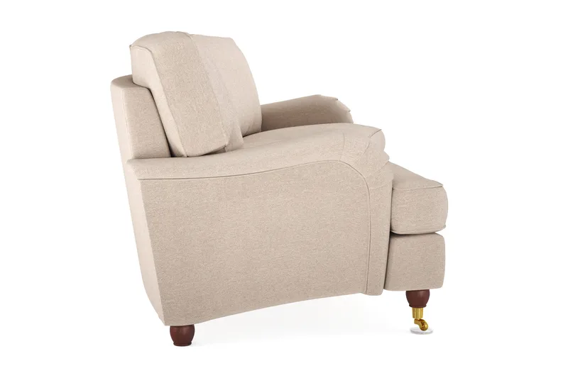 Howard Lyx 4-seters Svunget Stoffsofa - Beige - Møbler - Sofaer - Howard-sofaer