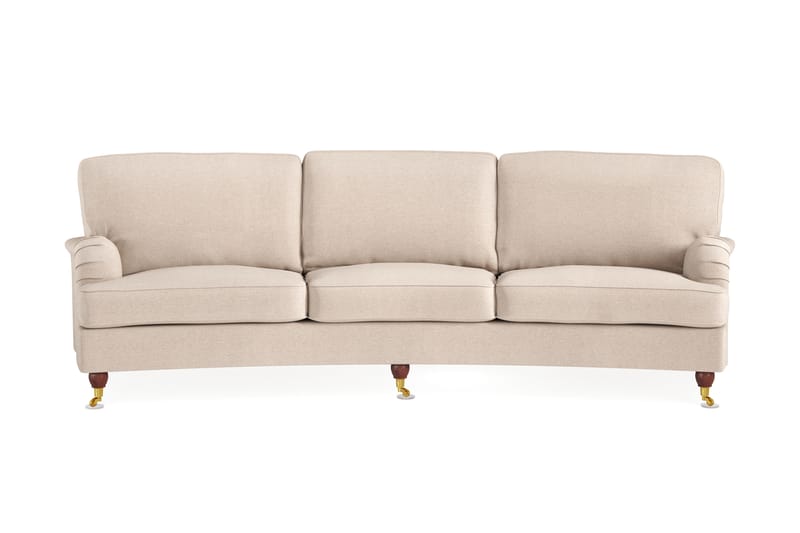 Howard Lyx 4-seters Svunget Stoffsofa - Beige - Møbler - Sofaer - Howard-sofaer