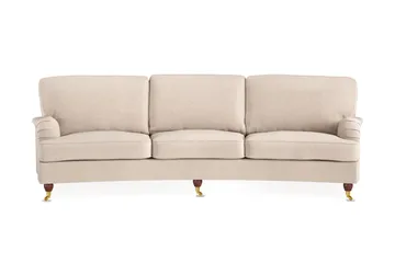 Howard Lyx 4-seters Svunget Stoffsofa - Beige - Møbler - Sofaer - Howard-sofaer