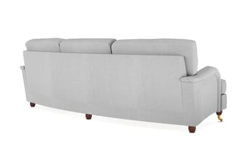 Howard Lyx 4-seters Svunget Stoffsofa - Lys grå - Møbler - Sofaer - Howard-sofaer