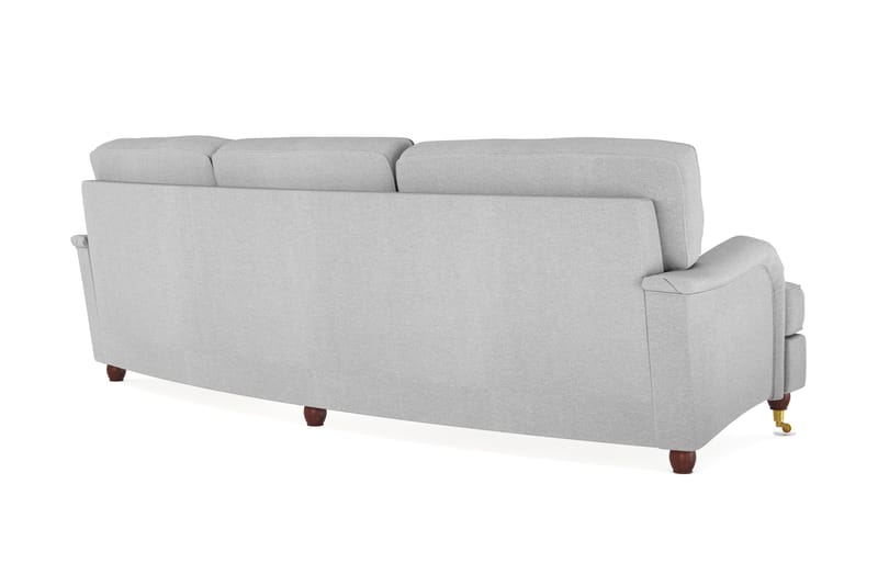 Howard Lyx 4-seters Svunget Stoffsofa - Lys grå - Møbler - Sofaer - Howard-sofaer
