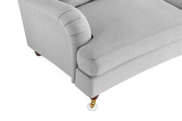 Howard Lyx 4-seters Svunget Stoffsofa - Lys grå - Møbler - Sofaer - Howard-sofaer