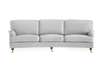 Howard Lyx 4-seters Svunget Stoffsofa - Lys grå - Møbler - Sofaer - Howard-sofaer
