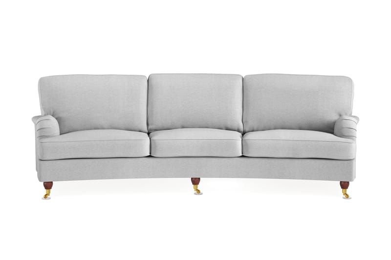 Howard Lyx 4-seters Svunget Stoffsofa - Lys grå - Møbler - Sofaer - Howard-sofaer
