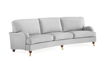 Howard Lyx 4-seters Svunget Stoffsofa - Lys grå - Møbler - Sofaer - Howard-sofaer
