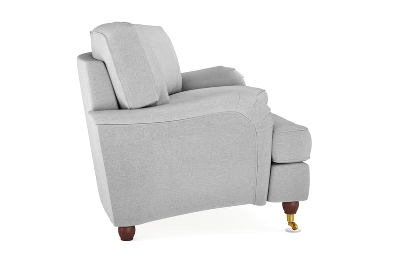 Howard Lyx 4-seters Svunget Stoffsofa - Lys grå - Møbler - Sofaer - Howard-sofaer