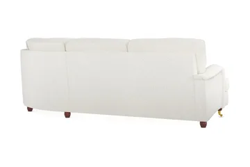 Howard Lyx 6-seters Høyrevendt L-formet Hjørnesofa i Bouclé - Hvit - Møbler - Sofaer - Howard-sofaer